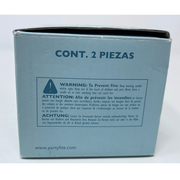 Party Lite Illusions Glass Heavy Tealight Votive/Candleholders 3" Tall x 3 Wide - Picture 9 of 9